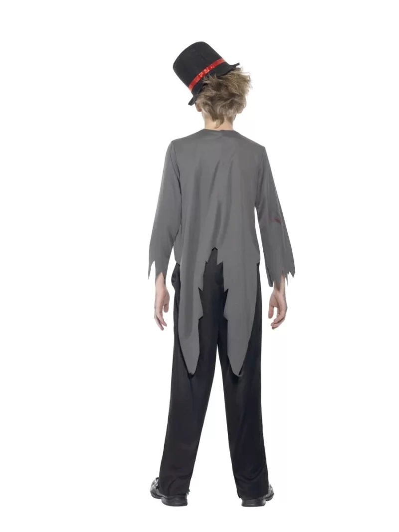 Zombie Groom Boy's Halloween Fancy Dress Costume - Image 3