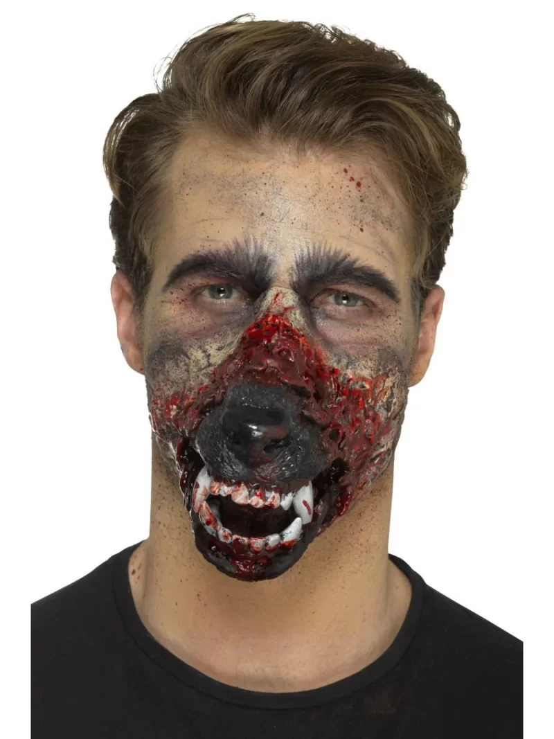 Smiffys Make-Up FX, Foam Latex Werewolf Mouth Prosthetic - Image 2