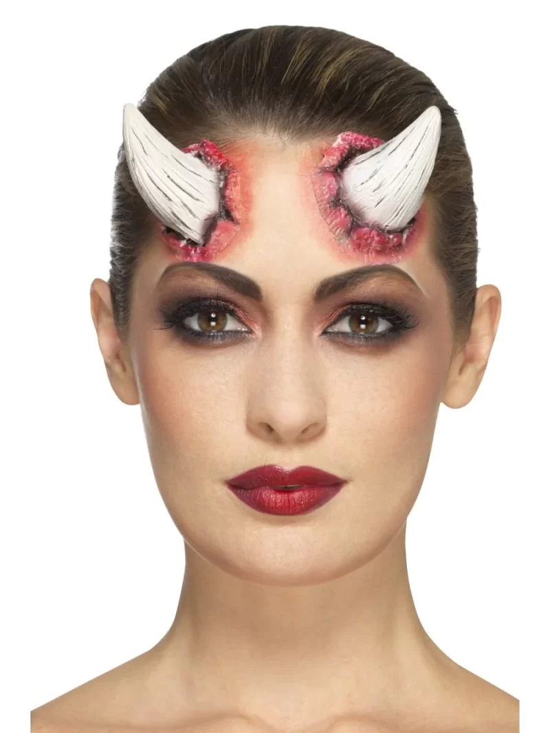 Smiffys Make-Up FX, Latex Devil Horns - Image 2