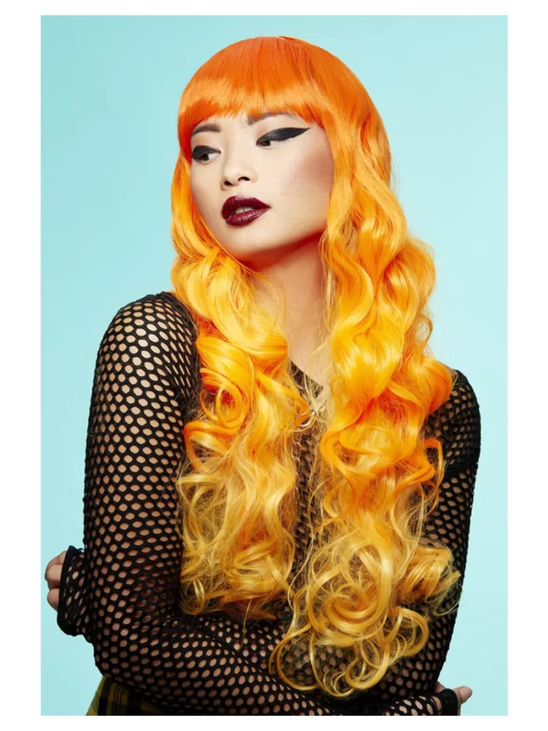 Manic Panic Psychedelic Pumpkin Sunrise Siren Orange Wig
