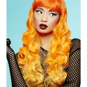 Manic Panic Psychedelic Pumpkin Sunrise Siren Orange Wig - Image 2