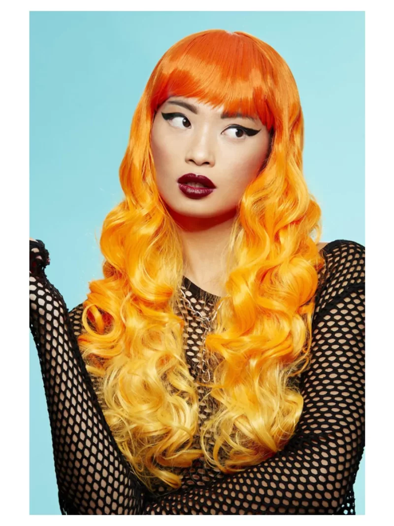 Manic Panic Psychedelic Pumpkin Sunrise Siren Orange Wig - Image 2