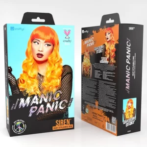 Manic Panic Psychedelic Pumpkin Sunrise Siren Orange Wig - Image 4