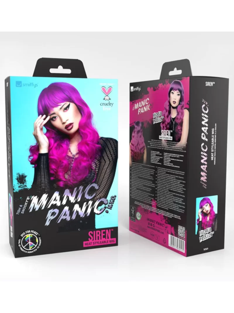 Manic Panic Fuchsia Passion Siren Wig - Image 4