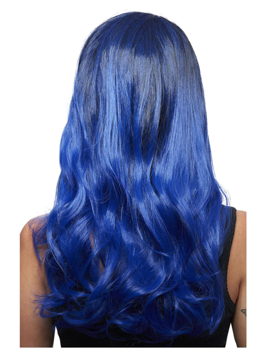 Manic Panic After Midnight Ombre Blue Queen Bitch Wig Fancy Dress