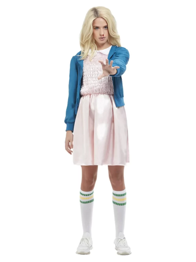 80s Strange Girl (Stranger Things Eleven) Women's Fancy Dress Costume