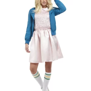 80s Strange Girl (Stranger Things Eleven) Women's Fancy Dress Costume - Image 2