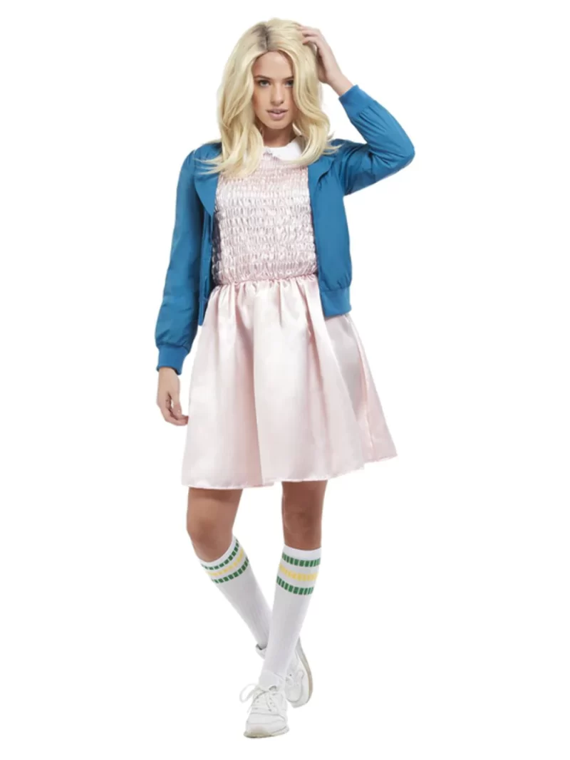80s Strange Girl (Stranger Things Eleven) Women's Fancy Dress Costume - Image 2