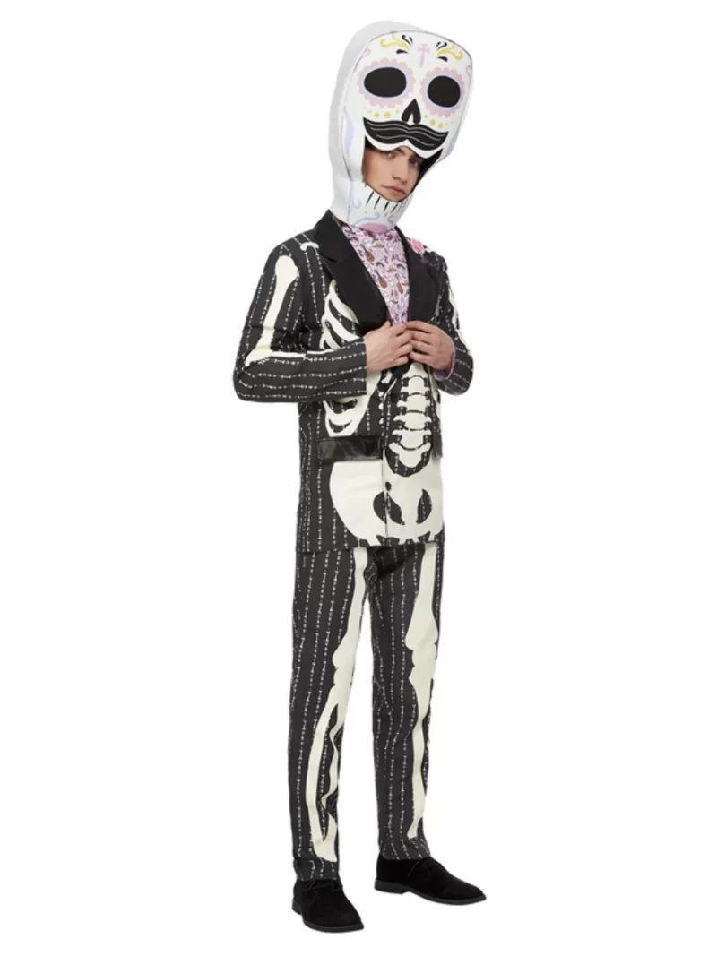 Deluxe Day Of The Dead Senor Groom Men's Fancy Dress Costume