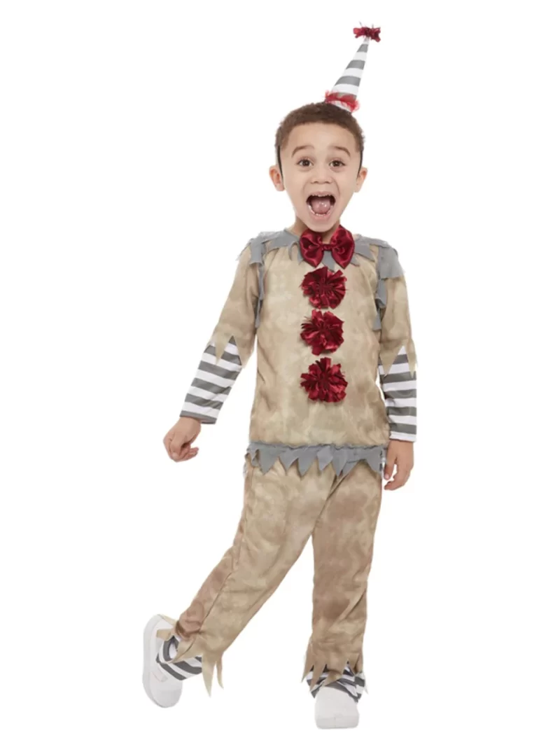 Toddler Vintage Clown (Pennywise IT) Unisex Children's Fancy Dress Costume