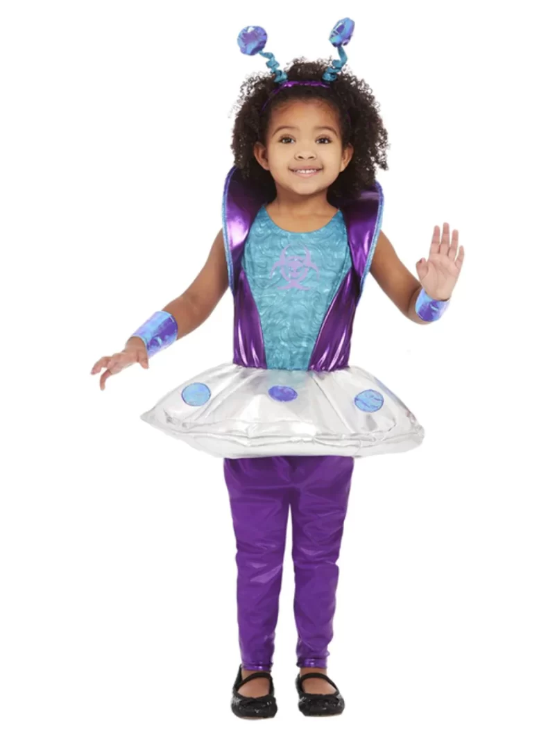 Toddler Alien Girl Children's Fancy Dress Costume - Image 2