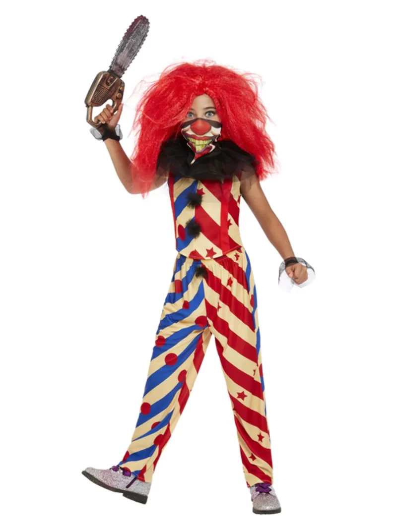 Creepy Clown Girl Children's Fancy Costume