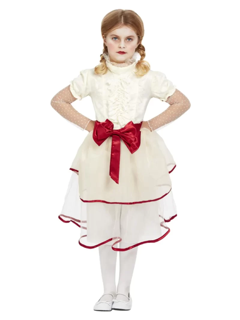 Porcelain Doll (The Conjuring Annabelle) Children's Fancy Dress Costume - Image 2