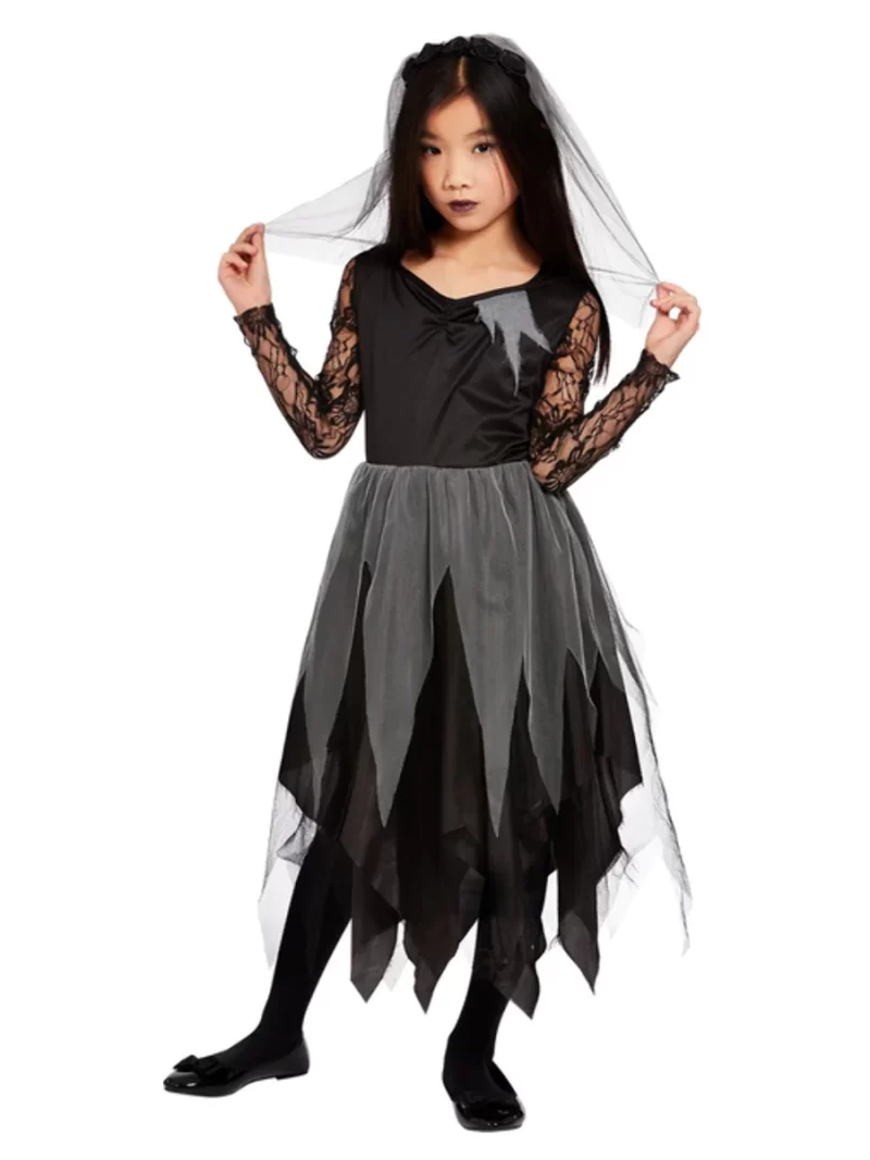 Graveyard Bride Children's Fancy Dress Costume