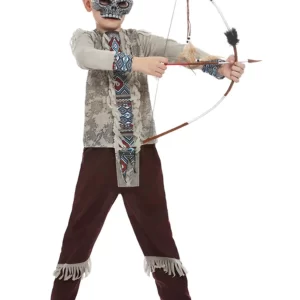 Dark Spirit Warrior (Indian) Children's Fancy Dress Costume
