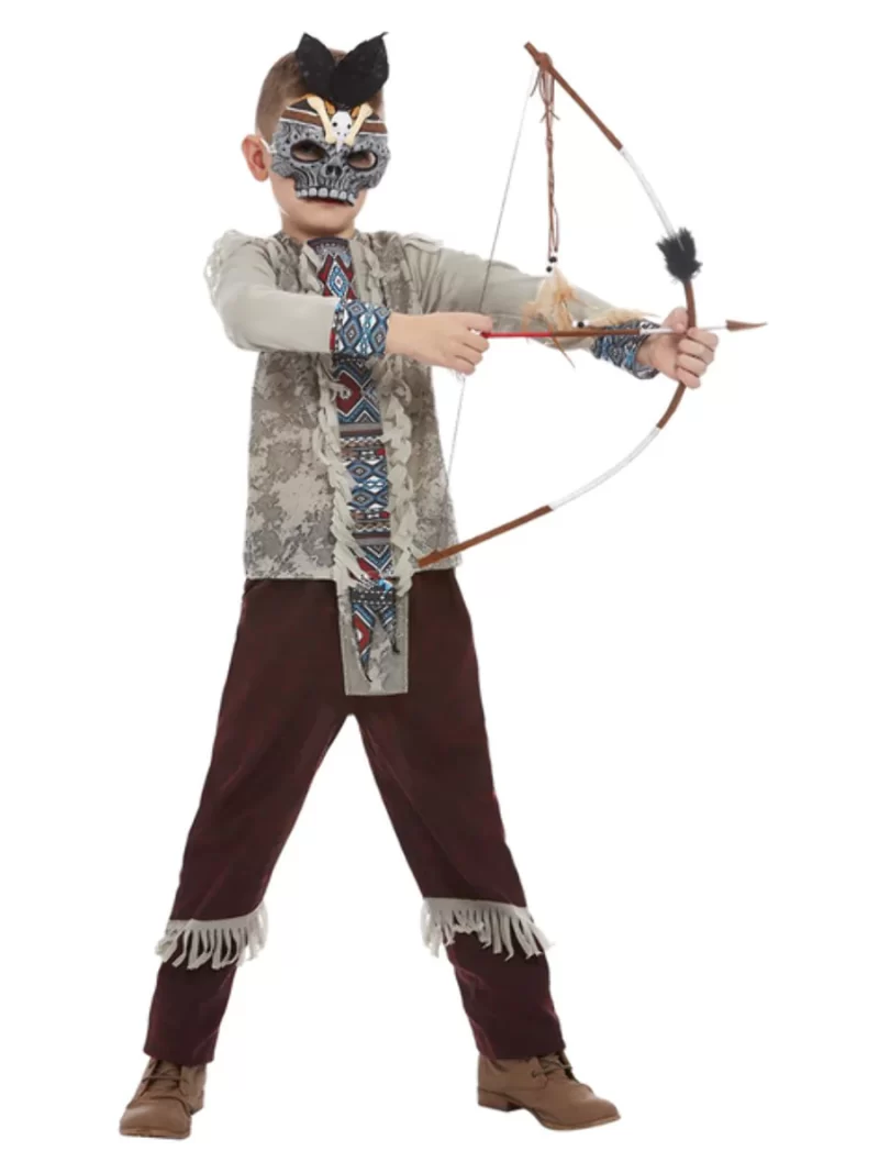 Dark Spirit Warrior (Indian) Children's Fancy Dress Costume