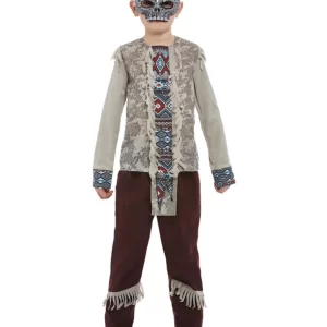 Dark Spirit Warrior (Indian) Children's Fancy Dress Costume - Image 2