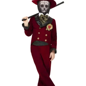 Deluxe Day Of The Dead Sacred Heart Groom Children's Fancy Dress Costume