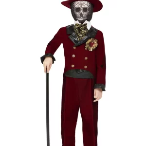 Deluxe Day Of The Dead Sacred Heart Groom Children's Fancy Dress Costume - Image 2