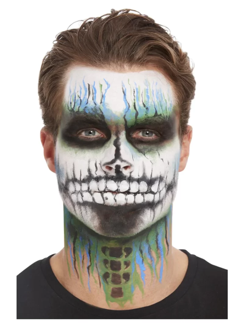Smiffys Make-Up FX, Deluxe Glitter GID Skeleton Kit - Image 2