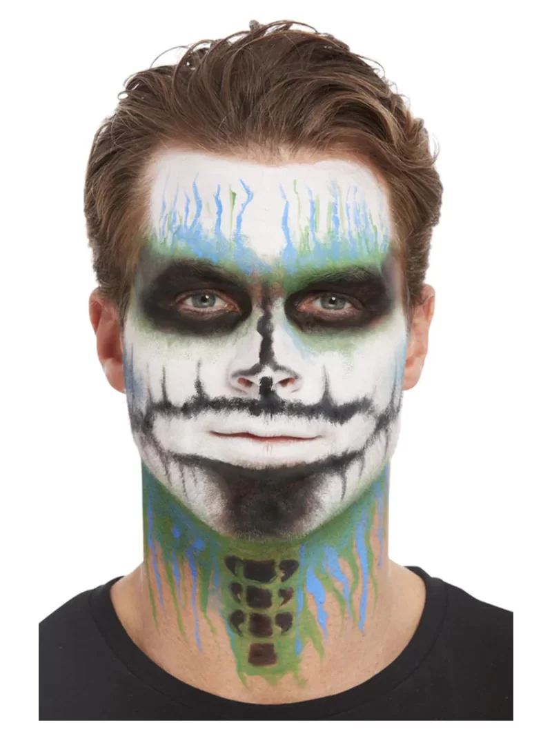 Smiffys Make-Up FX, Deluxe Glitter GID Skeleton Kit - Image 3