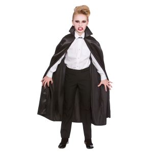 Deluxe Vampire Satin Cape with Collar