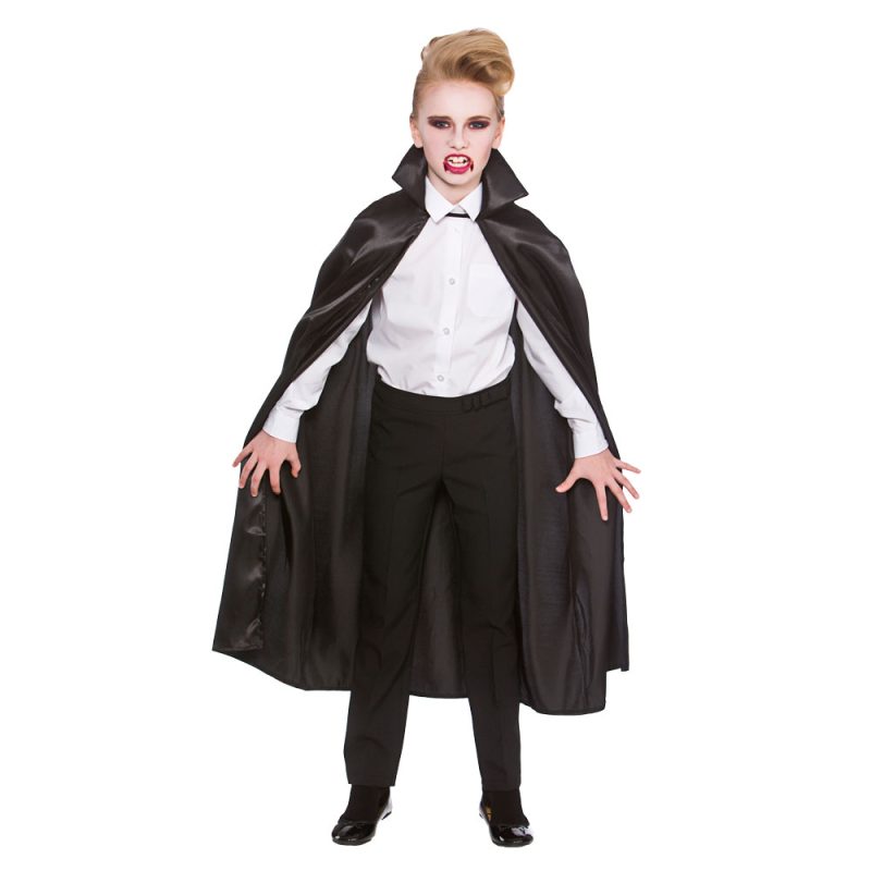 Deluxe Vampire Satin Cape with Collar