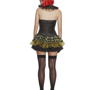 Fever Creepy Zombie Clown Ladies Fancy Dress Costume - Image 2