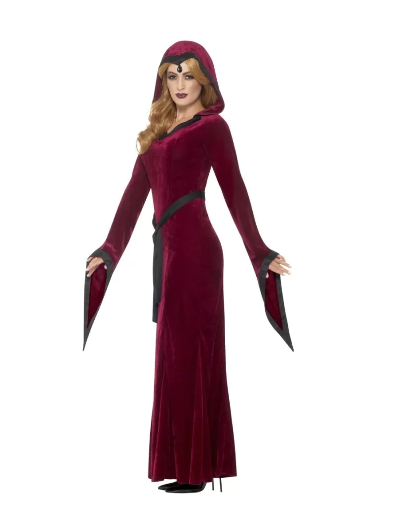 Medieval Vampiress Princess Ladies Fancy Dress Costume - Image 2