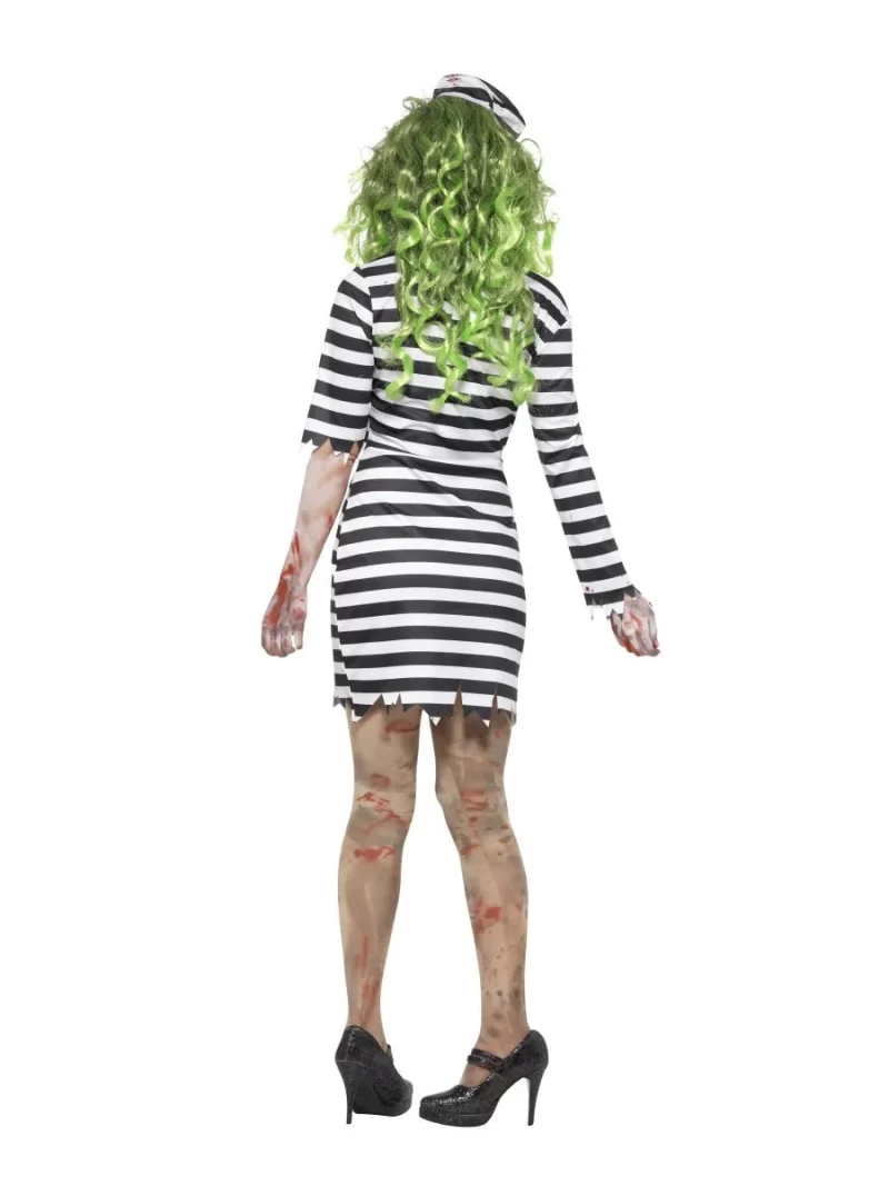 Zombie Jail Bird Ladies Fancy Dress Costume - Image 2