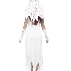 Zombie Bride Ladies Halloween Fancy Dress Costume - Image 3