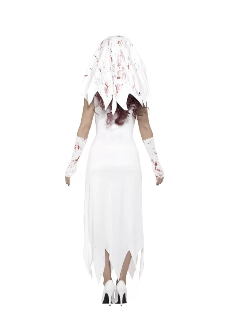 Zombie Bride Ladies Halloween Fancy Dress Costume - Image 3