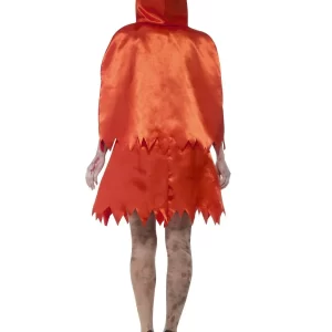Zombie Little Miss Hood (Red Riding Hood) Ladies Halloween Fancy Dress Costume - Image 3
