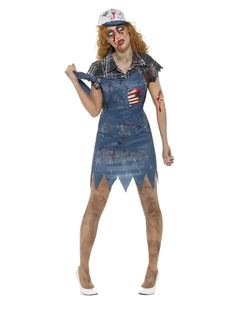 Zombie Hillbilly Ladies Fancy Dress Costume