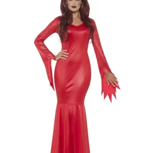 Red Devil Mistress Ladies Halloween Fancy Dress Costume