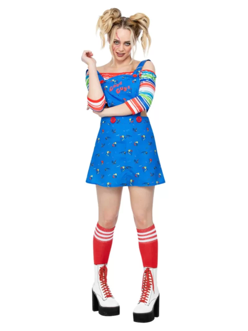Chucky Ladies Halloween Fancy Dress Costume