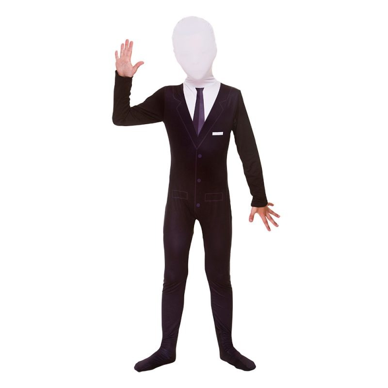Slenderman Skinz Children's Halloween Fancy Dress Costume