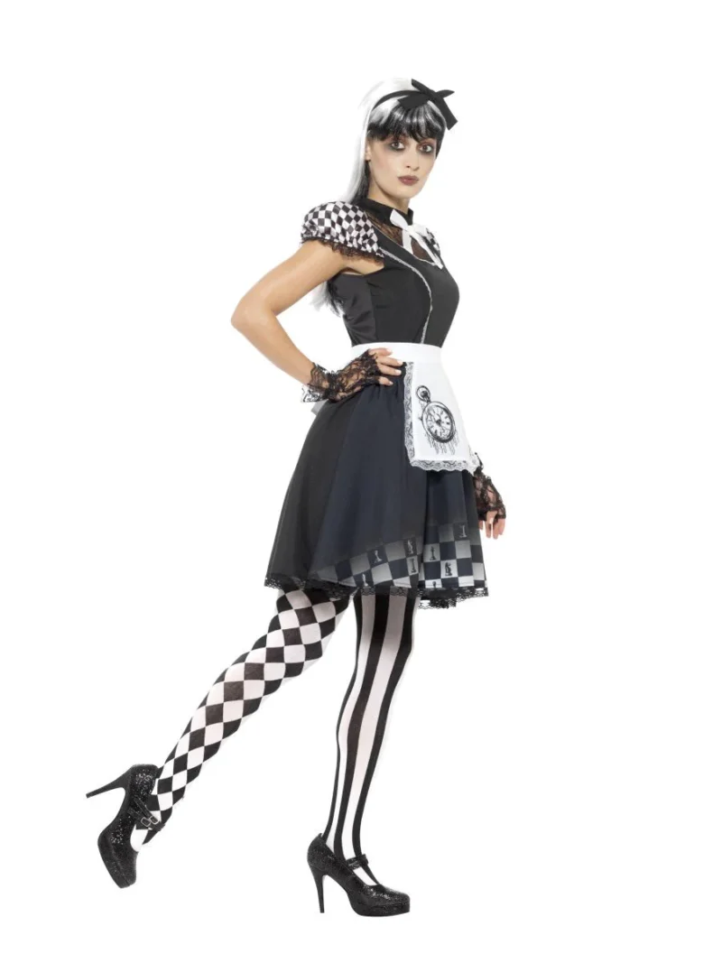 Gothic Alice Ladies Halloween Fancy Dress Costume - Image 2