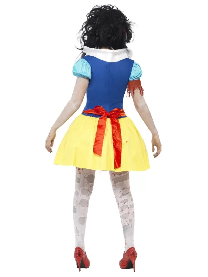 Zombie Snow Fright Ladies Halloween Fancy Dress Costume - Image 3