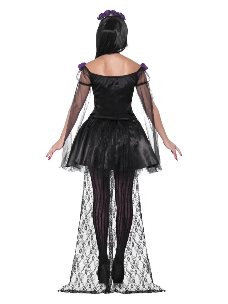 Day of the Dead Senorita Ladies Halloween Fancy Dress Costume - Image 2