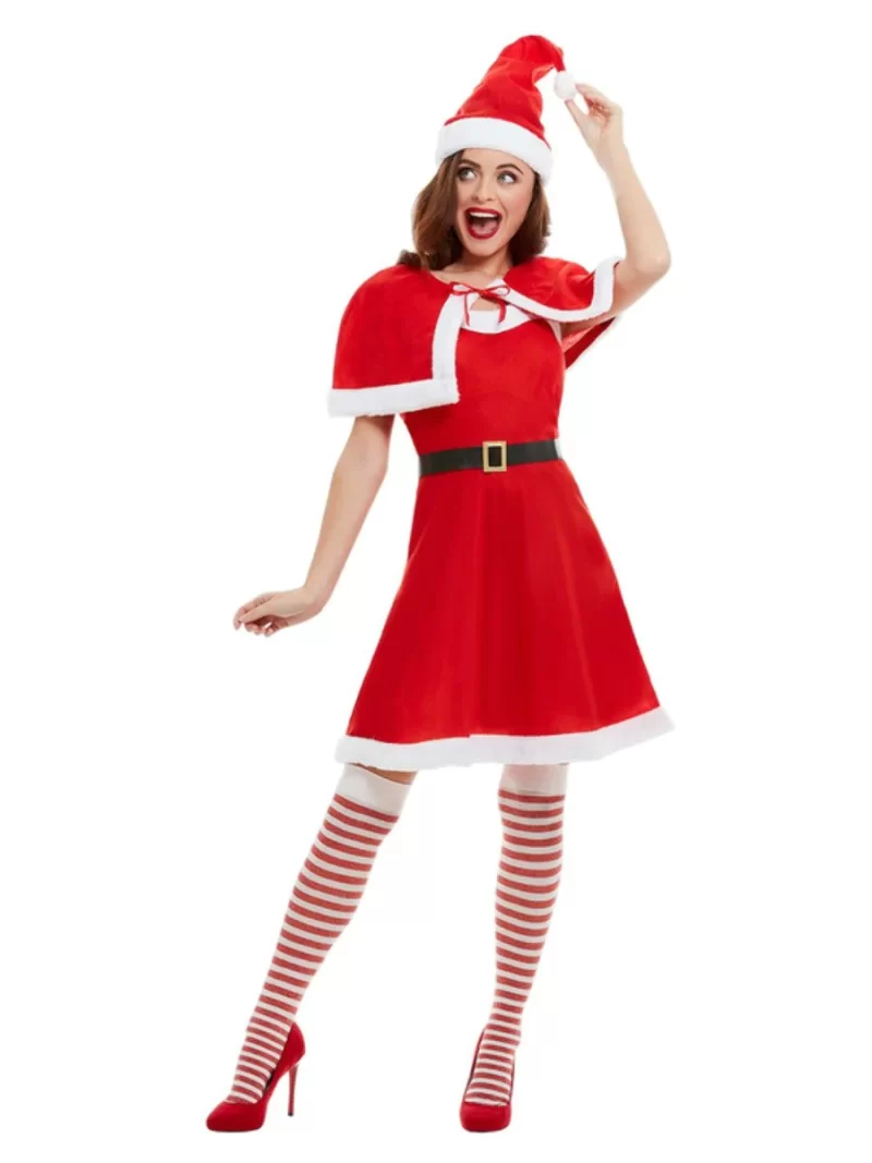 Miss Santa Cute Christmas Women's Fancy Dress Costume - Image 3