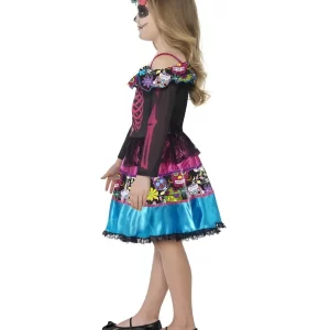 Day Of The Dead Sweetheart Halloween Children's Fancy Dress Costume - Image 2