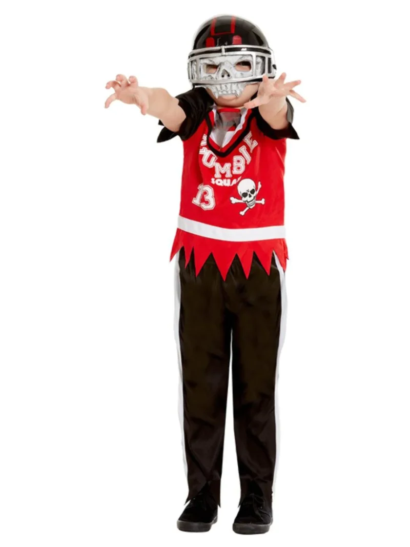 Zombie Football Player Children's Halloween Fancy Dress Costume - Image 2