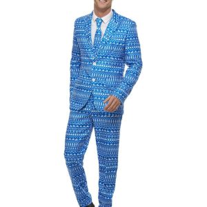 Wrapping Paper Suit Christmas Men's Fancy Dress Costume