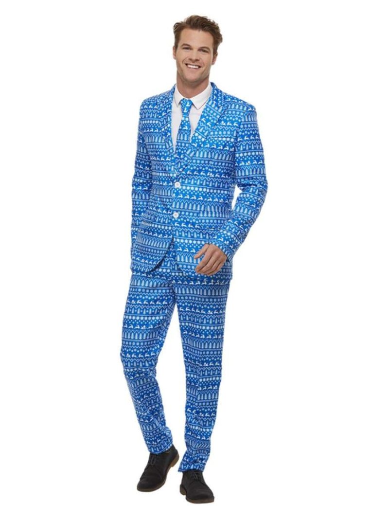 Wrapping Paper Suit Christmas Men's Fancy Dress Costume