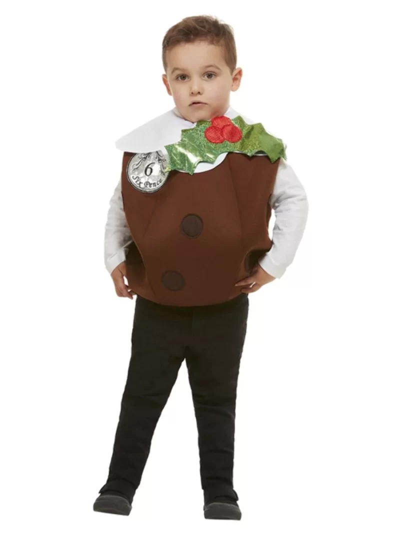 Christmas Pudding 3D Unisex Christmas Children's Fancy Dress Costume