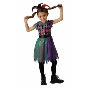 Harlequin Jester Children's Fancy Dress Costume