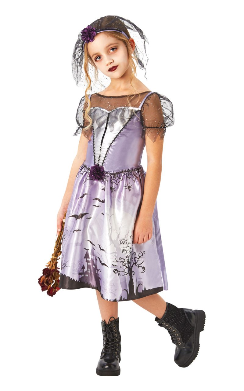 Gothic Bride Halloween Children's Fancy Dress Costume