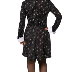 Addams Family Wednesday Addams Ladies Fancy Dress Costume - Image 2
