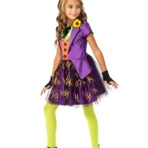 DC Comics Deluxe Joker Girls Children's Fancy Dress Costume - Image 2